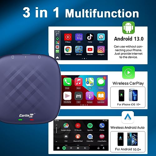 Carlinkit Android 13 CarPlay AI Box – Trådlös CarPlay & Netflix