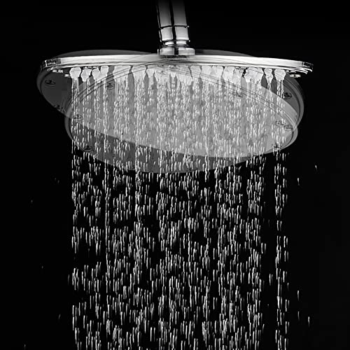 Pommeau de douche carré 12 pouces chrome fixe encastrable pour salle de bain - 5