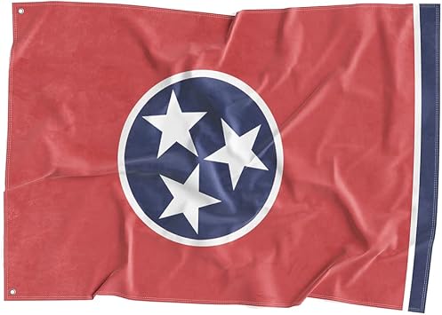 3x5 ft Tennessee State Flag Polyester, Home Porch Garden Wall Banner Decor