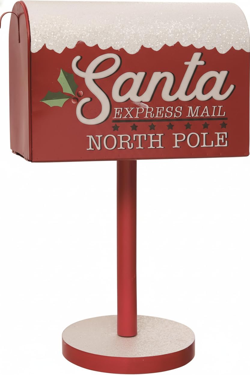 Outdoor Metal Mailbox, Garden Style Decorative Mailbox, Durable Weather-Resistant Construction