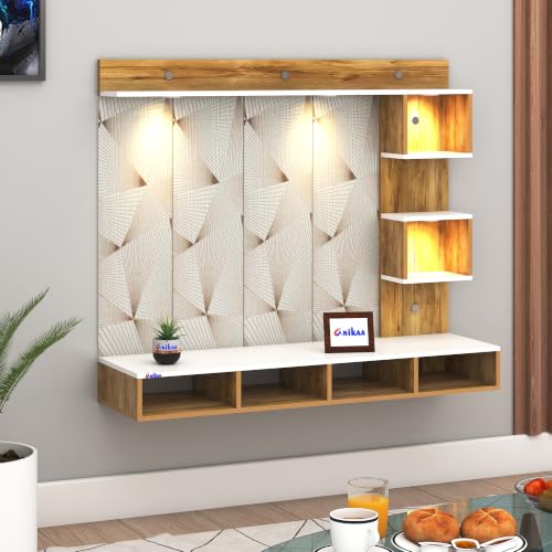Anikaa Store Anikaa Kirina Engineered Wood Wall-Mount TV Unit White - Image 6
