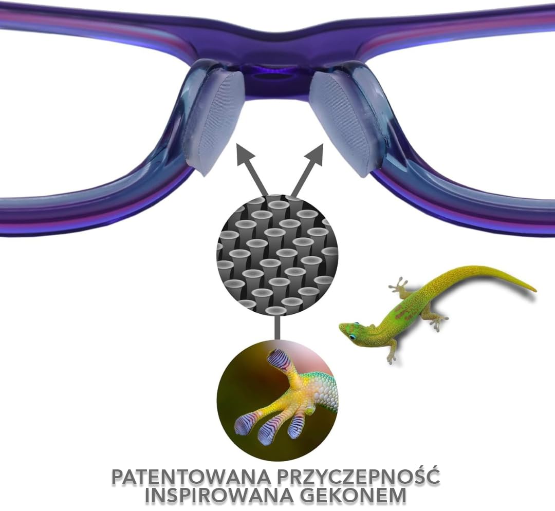 Setex Gecko Grip 1.8mm Antypoślizgowe Noski Do Okularów (5 Przezroczystych Par) Innowacyjne Mikroteksturowane Włókna Ultra-Miękkie I Samoprzylepne