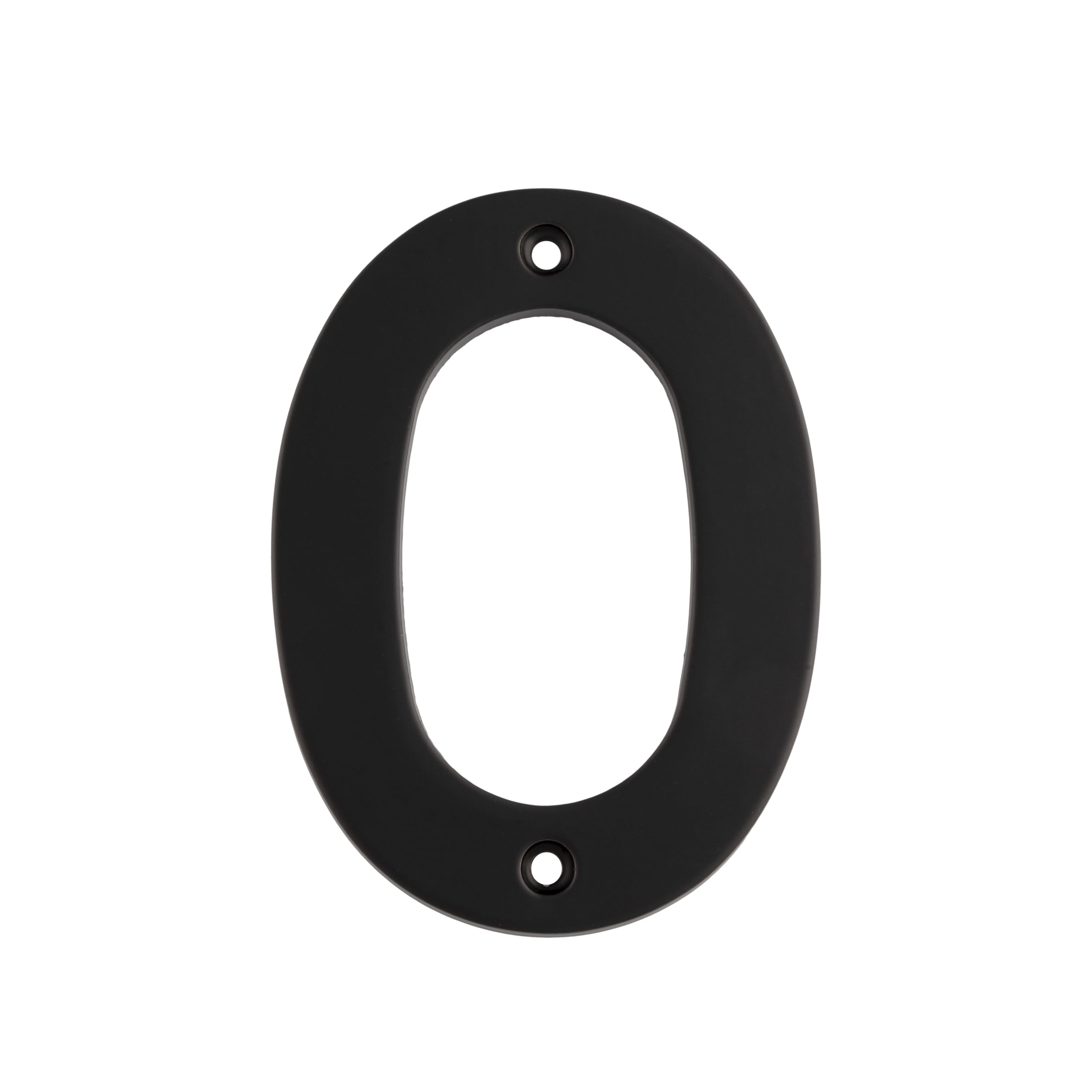 100mm Numerals Door Numbers, Durable, Weather Resistant, for Indoor and Outdoor Use, House, Building and Office Signage (Matt Black, Number 0)