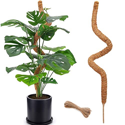 Comparison: Best Pots For Monstera 6 48 Inch Moss Pole, Bendable Moss Pole for Plants Monstera, Tall Moss Poles for Climbing Plants Indoor, Large Moss Pole Support, Garden Trellis Plant Stick Stakes for Potted Plants, Pothos