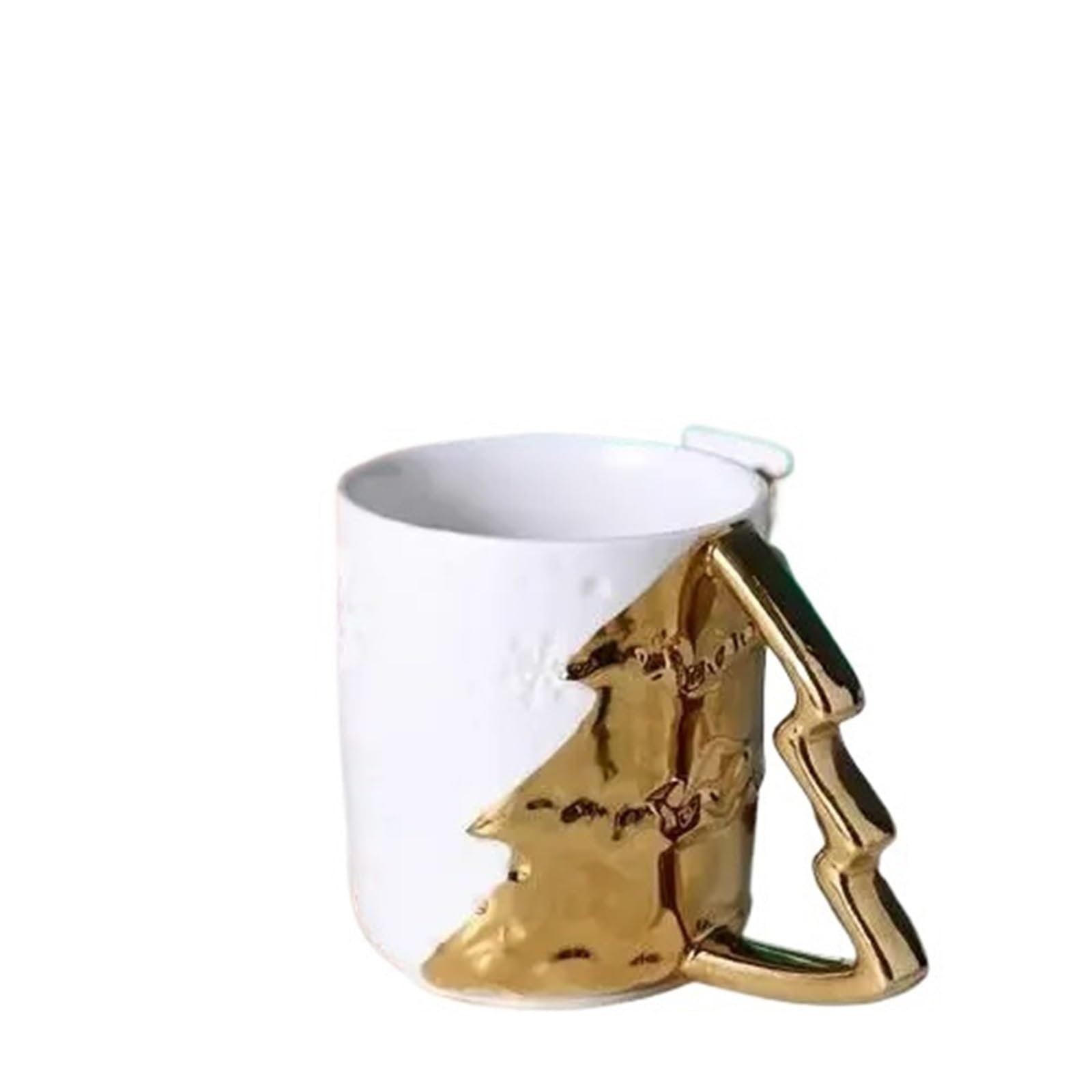 Paar Tassen 1/2 Stück Paare Weihnachtstasse geprägte Elch Keramiktasse Cartoon Paar Tassen(Pink)