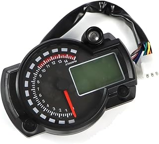 Motorcycle Odometer 7 Colors Motorcycle Speedometer LCD Digital Odometer For RX2N MAX 299KM/H Moto Dashboard Motorcycle Speedometer Meter