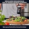 Home Hero Electric Salt and Pepper Grinder Set - Automatic Salt and Pepper Grinder Set Rechargeable. Electronic Salt and Pepper Shakers with LED Light, Electric Pepper Grinder & Salt Grinder, Set of 2 #1