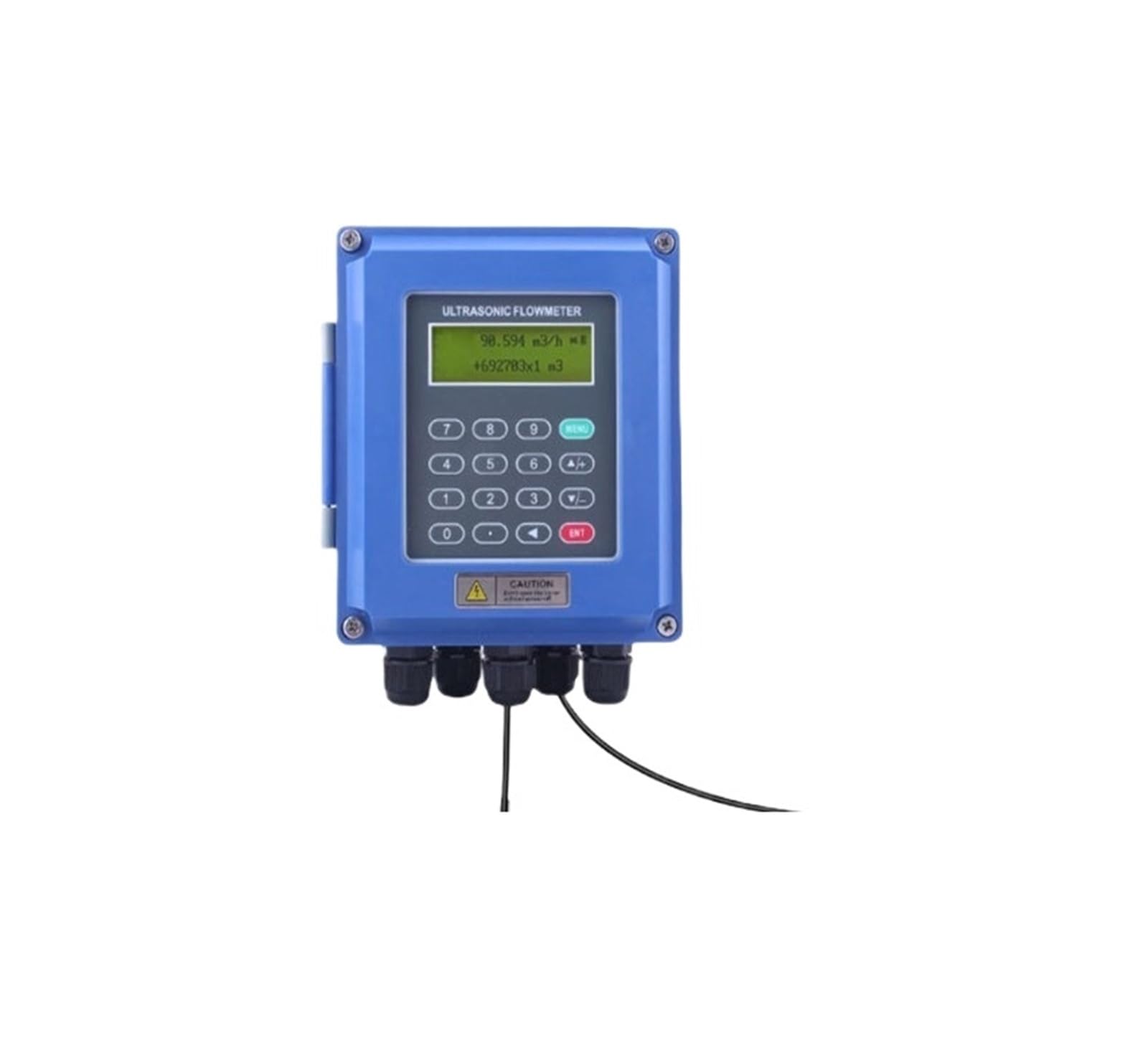Medidor de Flujo de Agua Contador de Agua Digital, Medidor De Flujo Ultrasónico, Medidor De Flujo Digital, Fuente De Alimentación For Agua, Aceite, Líquido, Medición De Tubo, 4-20mA Uso Interior y Ext