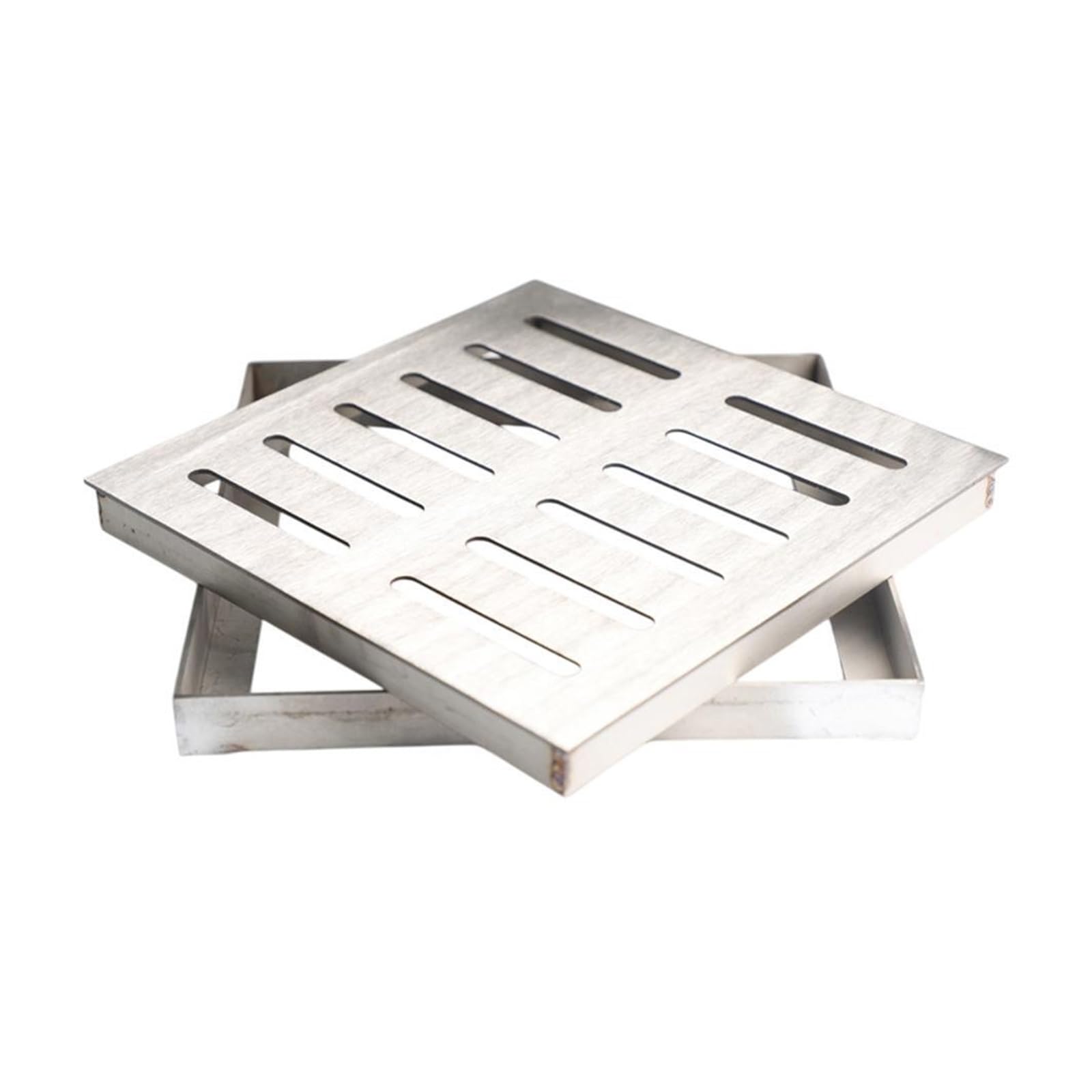 Grille d'évacuation des eaux pluviales en acier inoxydable 150x150mm pour caniveau