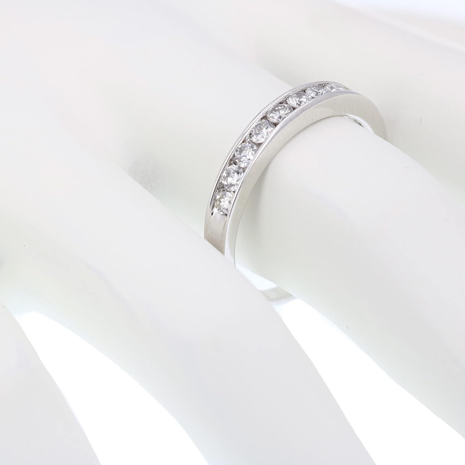 VIR JEWELS 1/2 cttw Diamond Wedding Band for Women, I1-I2 Certified 14K White Gold Classic Diamond Wedding Band Channel Set, Size 4.25-10 - Image 5