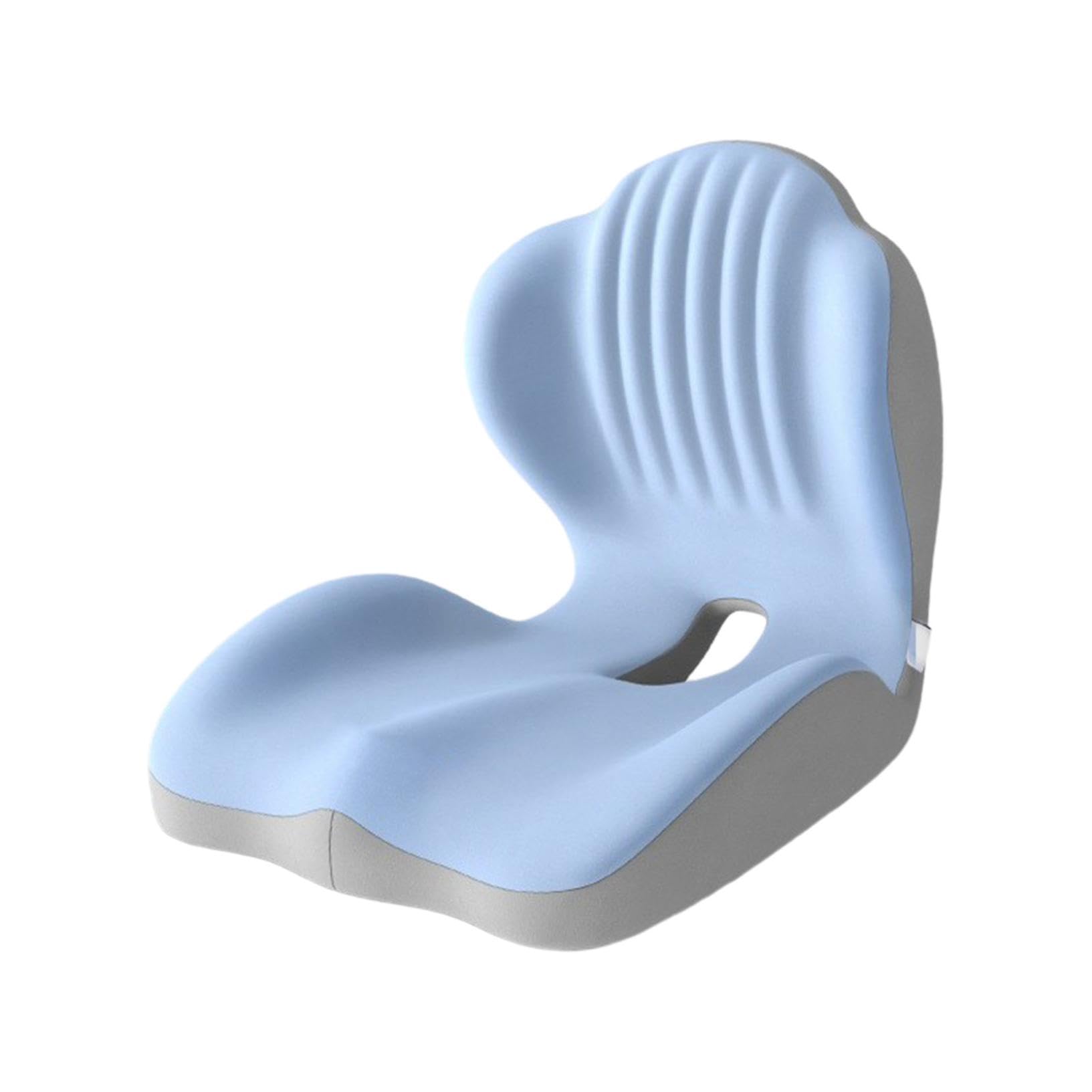 Cojín de espuma viscoelástica en forma de L con soporte lumbar, cojín ergonómico para silla de oficina y coche para mayor comodidad, ideal para el hogar, silla de ruedas y oficina