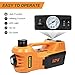 BEETRO Electric Car Jack 5 Ton 12V Hydraulic Jack Kit with Inflator Pump for Car Sedan MPV Tire Changing, Lifting Range 6-17.7''