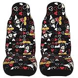 Winesensy 2pcs of Car Seat Covers Accessories Universal Car Cover Super Soft Fit for Vehicles,Suvs,Vans,Sedans