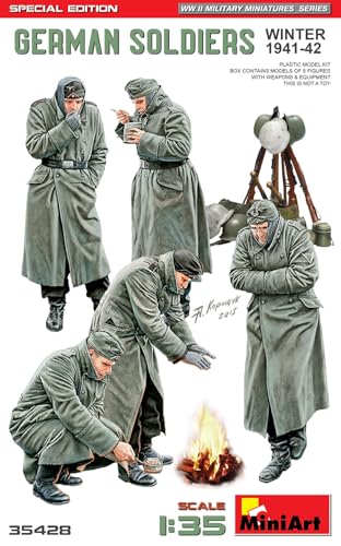 Miniart 1:35 - German Soldiers (Winter 1941-42) miniatura 2