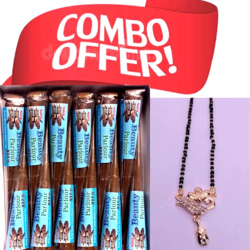 Image of Mahek Beauty Parlour Bridal Special Dulhan Mehndi Cone (Pack Of 12 Piece)