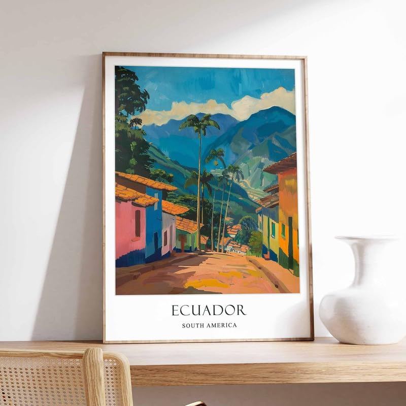 Ecuador Wall Art grand format A0 pour rompre la monotonie d'un mur blanc de bureau