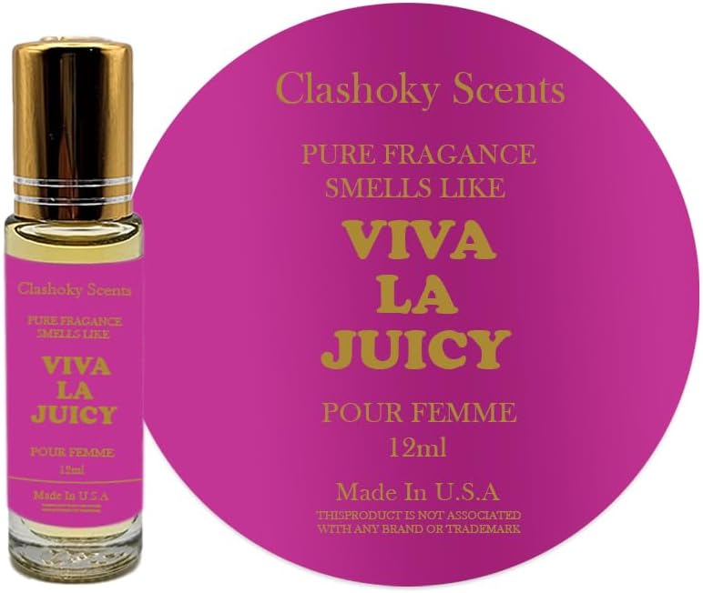 Óleo perfumado corporal Clashoky Vive la Juicy em roll-on, 12 mL