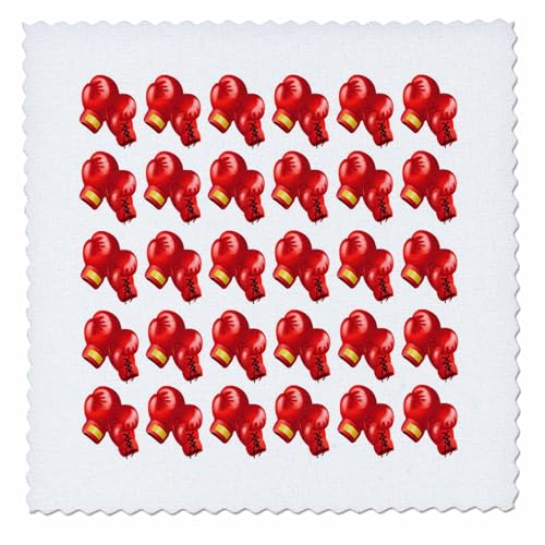 22x22 inch Quilt Square - Boxing Glove Pattern Sports Designs