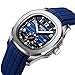 NIBOSI Reloj para Hombre Sports Casual Fecha analógica Diseñador Cronógrafo Resistente al Agua Reloj de Cuarzo para Hombre-Azul Imagen de NIBOSI Reloj para Hombre Sports Casual Fecha analógica Diseñador Cronógrafo Resistente al Agua Reloj de Cuarzo para Hombre-Azul