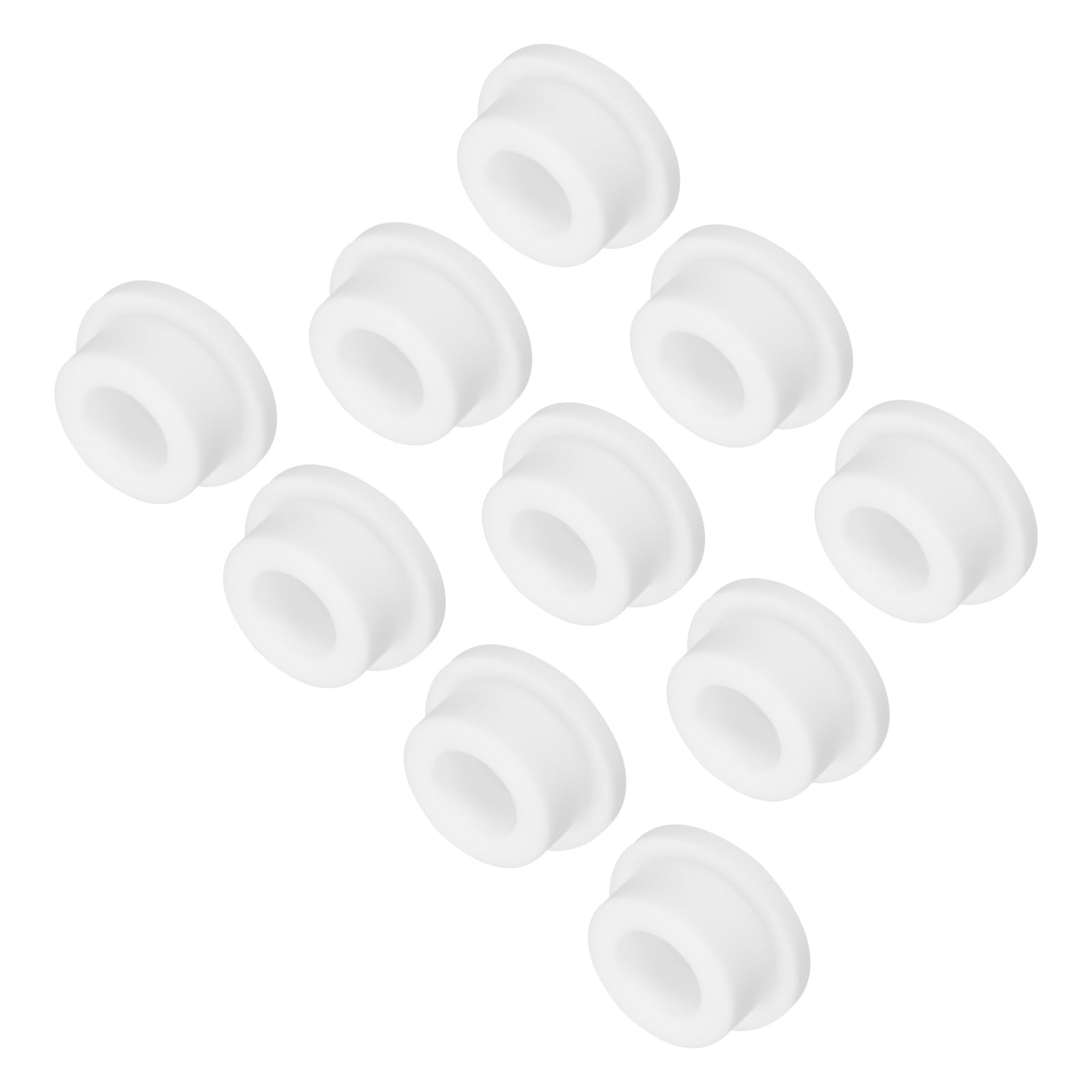 MECCANIXITY Silicone Plug Mount Dia 24mm/0.94" White 10Pcs OD 31mm/1.22"