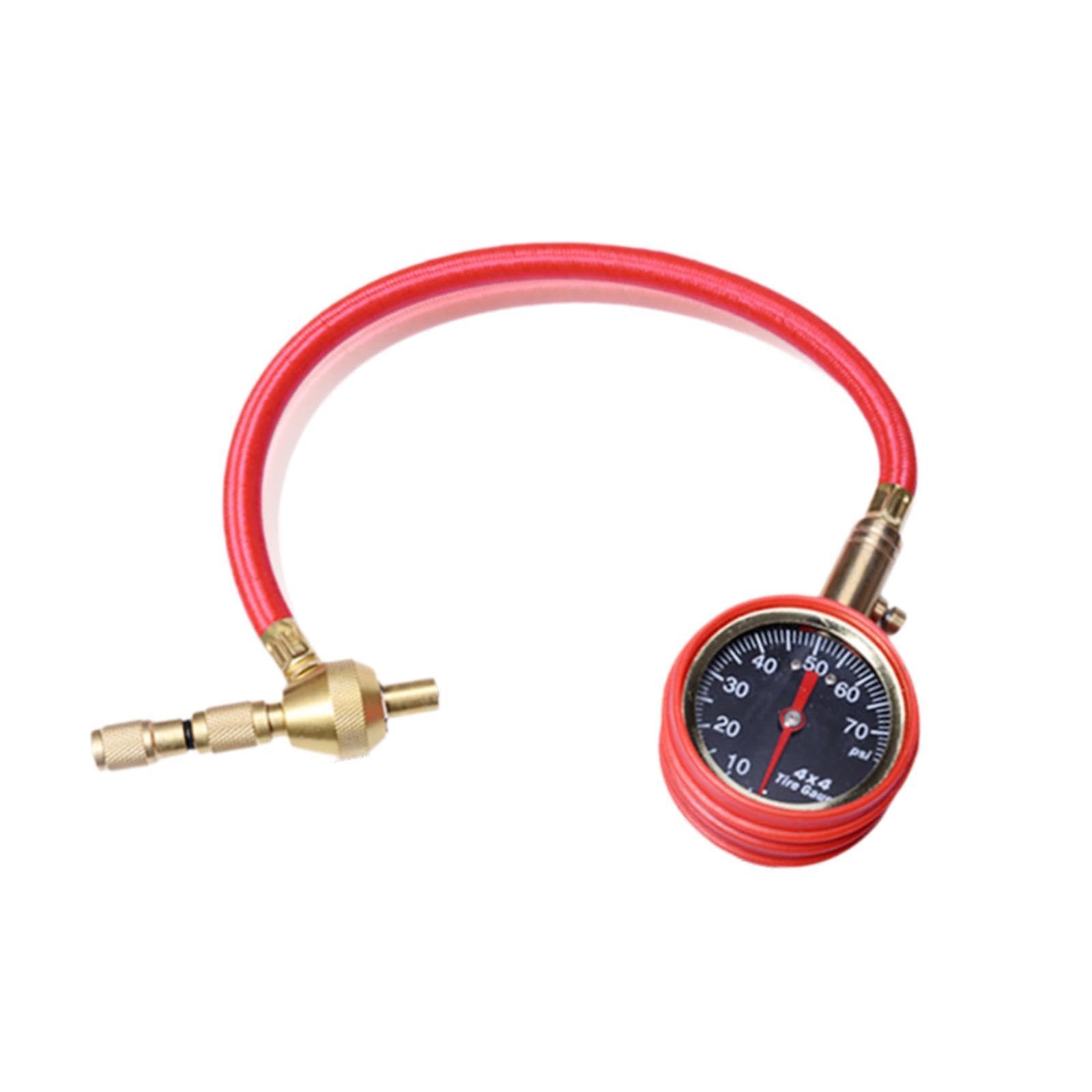 Desinflador de Neumáticos 4x4, Manómetro de Presión de Neumáticos de 0 a 70 PSI para Camiones, Motocicletas Y UTV.