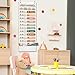 Godery Boho Daily Schedule Pocket Chart for Classroom with 24 Cards，Welcome Back to School Classroom Decorations, White