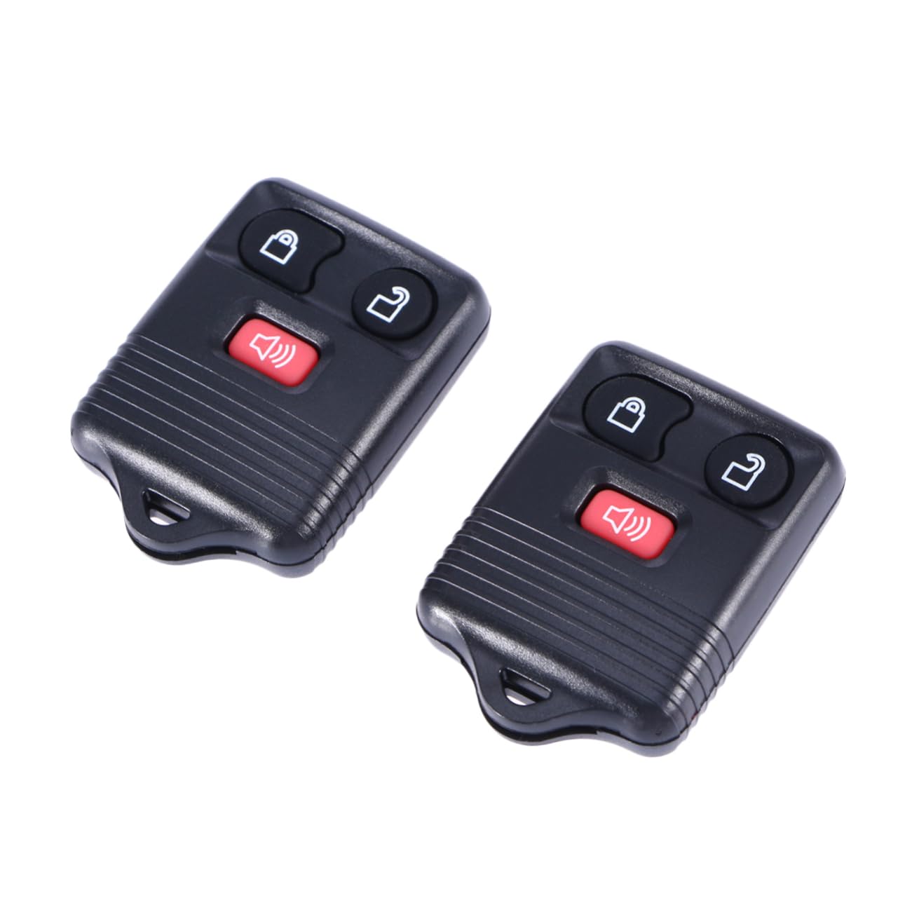 HEALLILY 2Pcs Key Replacement Remote Control Transmitter with Buttons Black for and Keyless Entry Models Fully Tested Compatible with Ranger