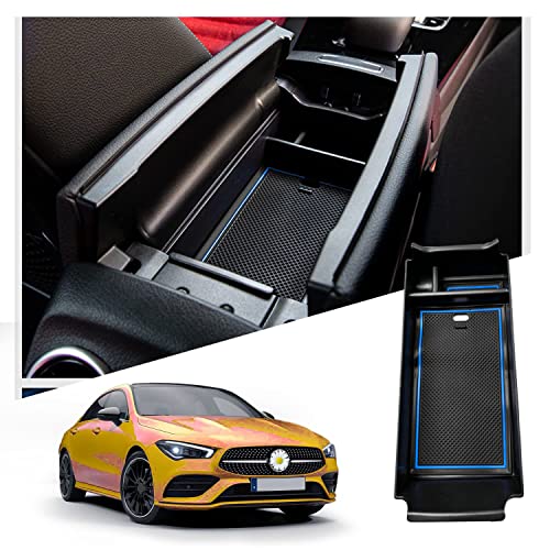 Ruiya Compatibile con Mercedes-Benz GLB | EQB 2020-2025 2026 Braccioli Portaoggetti Organizer, Console Centrale Portaoggetti Consolle Braccioli Vano Contenitore Portaoggetti GLB Accessori