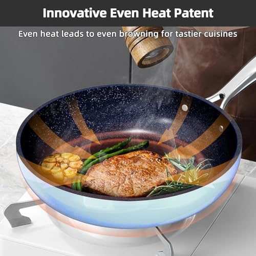 Image of Nuwave Lux 13pc Forged Lightweight Cookware Set PFAS Free, Healthy G10 Duralon Ceramic Coating, Ultra Non-Stick, Stay-Cool Handles, Works on All Cooktops & Induction Ready