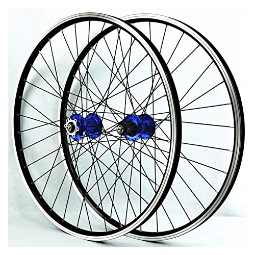 Mountainbike Laufradsatz 26inch Doppelschicht Leichtmetallfelge Abgedichtetes Lager Scheiben V-Brake Scheibenbremse QR 7-11 Geschwindigkeit 32H (Color