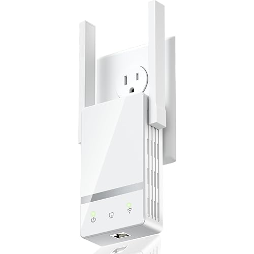 2025 WiFi Extender, 10000 sq.ft Internet Extender WiFi Booster, Long Range Wireless Repeater Signal Amplifier for Home, Mesh Wi-Fi 99% Faster | Broader Than Ever, Support 55+ Devices, 1-Tap Setup