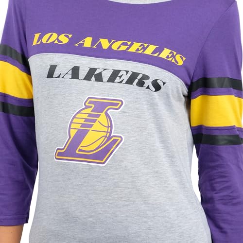 UNK Assist NBA Camiseta de Manga Larga raglán Top Brooklyn Nets, Gris Jaspeado, XL