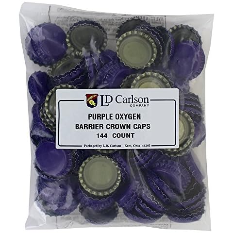 Home Brew Ohio - Tapones para botella de cerveza, absorbentes de oxígeno, color morado Cover