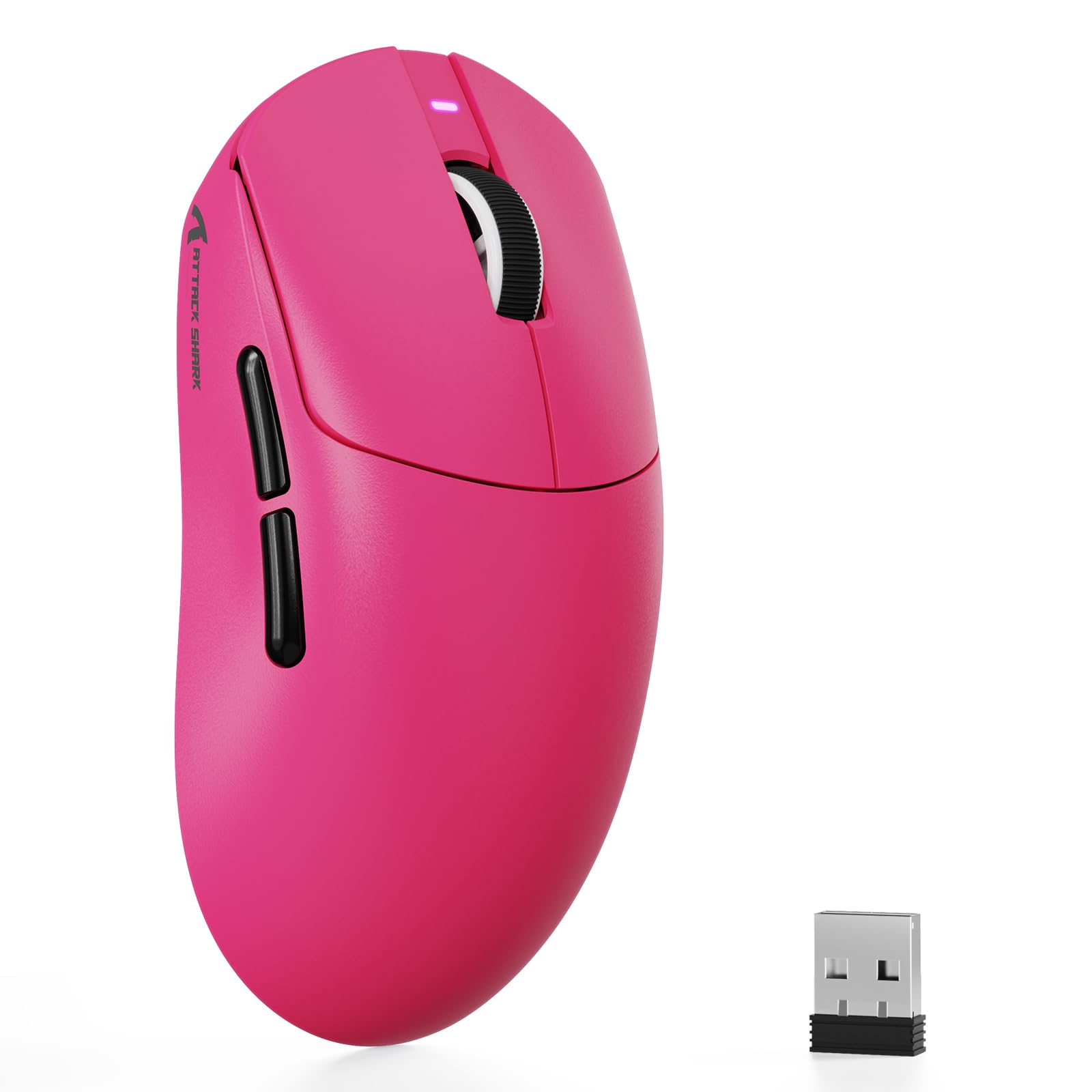 MAMBASNAKE×ATTACK SHARK X8SE 軽量マウス 58g超軽量 BK52820 チップ PAW3311 センサー Huanoスイッチ F-switch エンコーダー 1K ポーリングレート 低遅延 25000DPI ワイヤレスマウス 2.4G無線 Bluetooth USB-C有線 3モード 500mAh ゲーミングマウス 仕事用 ゲーム用 【正規代理店】技適認証済 ベリー
