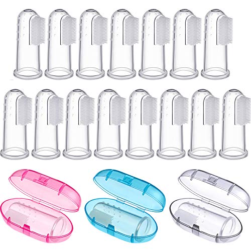 Boao 36 Pcs Silicone Finger Toothbrushes
