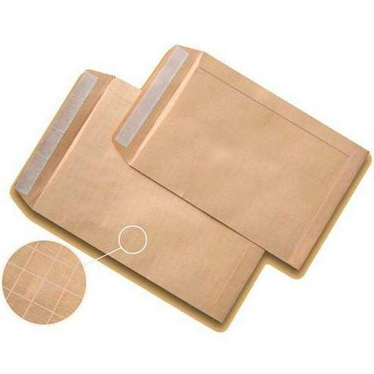 SOBRE-BOLSA REFORZ. SAM 260x360 KRAFT ARMADO 120g (SILICONA) CAJA de 100