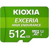 KIOXIA(キオクシア) 旧東芝メモリ microSD 512GB 高耐久 監視カメラ・ドライブレコーダー対応 UHS-I U3 V30 Class10 最大読出速度100MB/s 国内サポート正規品 メーカー保証5年 KLMHA512G