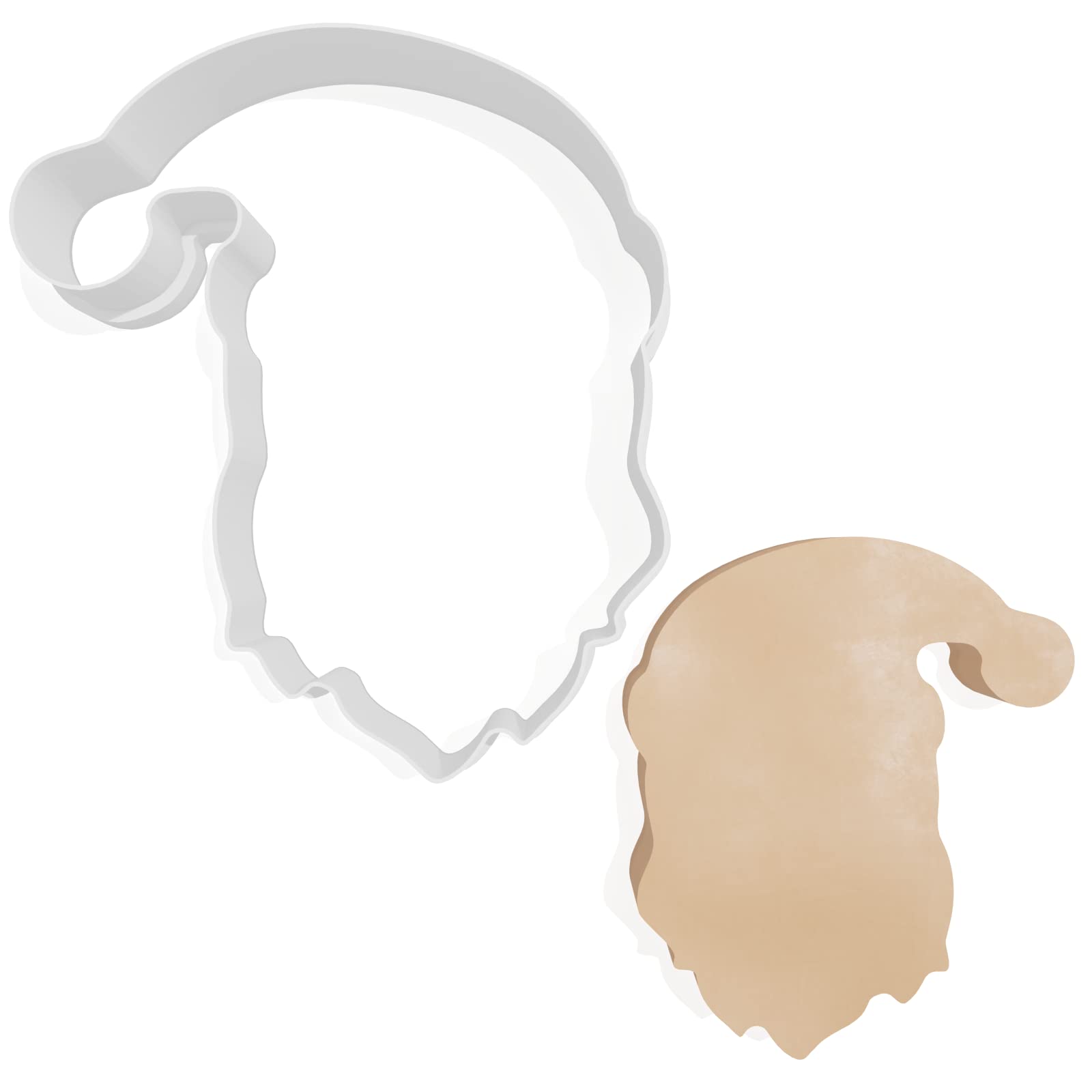 Santa Face Christmas Cookie Cutter - 3 Sizes