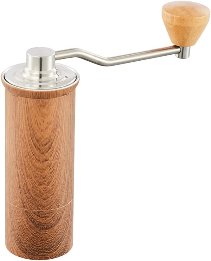 Manual Coffee grinder 45MM Aluminum Coffee Black/Brown/Silver/Gold 15g Mini Portable Coffee milling machine(D)
