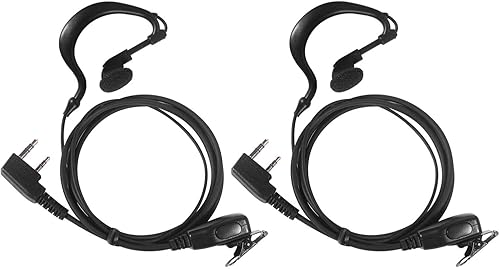 Kenwood Walkie Talkie Auricular para Baofeng Uv-5r UV-9r BF-888s BF-F8hp tk-2202 tk-2402 tk-3402 nx-200 nx-320 Icom Retevis Radio con PU G forma