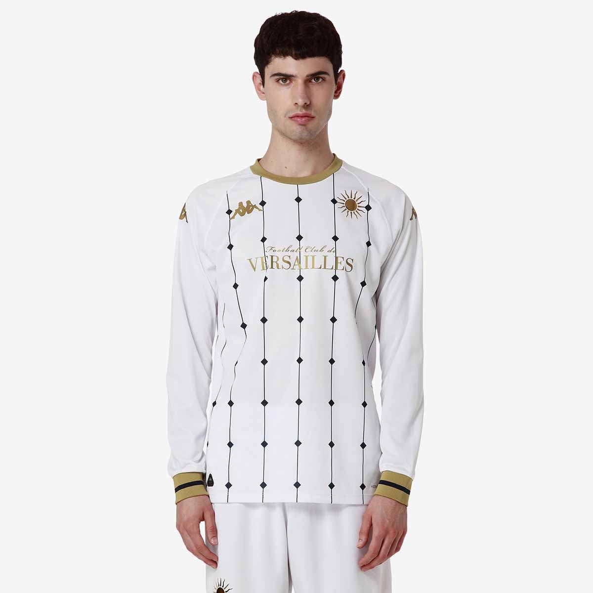 Kappa Kombat Away Versailles LS ACT Jersey Versailles | Man | Size M | White/Gold