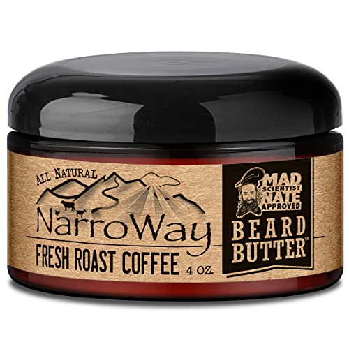 Narroway All Natural Beard Butter 4 oz Jar (Fresh Roast Coffee)