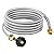 GasXpert 12 Feet Propane Hose Adapter 1lb to 20lb with Gauge, LP Tank Gas Line, 1 lb to 20 lb Propane Tank Converter Fit for Weber Q Grill/Coleman Travel Stove/Blackstone 17"&22" Griddle/Buddy Heater