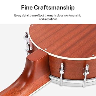 Donner Banjolele 4 String Banjo Ukulele kit Stringed Musical Instruments for Adult Beginner with Banjo Tuners, Gig Bag, Picks, Skeleton 23 Inch Sapele - Les Beatles, Paul McCartney, John Lennon, RIngo Starr, George Harrison Donner Banjolele 4 String Banjo Ukulele kit Stringed Musical Instruments for Adult Beginner with Banjo Tuners, Gig Bag, Picks, Skeleton 23 Inch Sapele – Image 6
