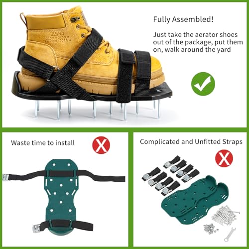 Zapatos Aireadores para Césped con Spikes Ajustables miniatura 4