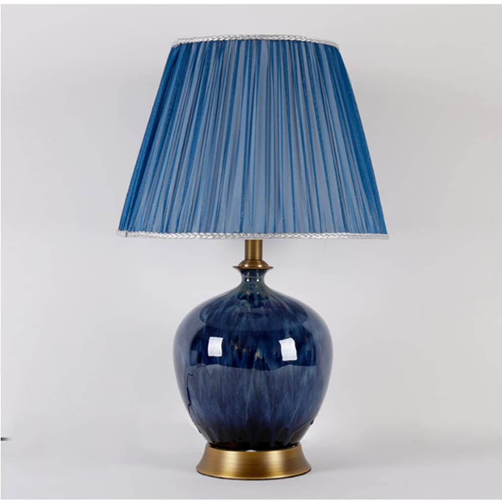 Lámpara de mesa Lampada da tavolo in ceramica in rame lampada da letto del comodino della decorazione del soggiorno della decorazione del comodino della decorazione della camera da letto della decoraz