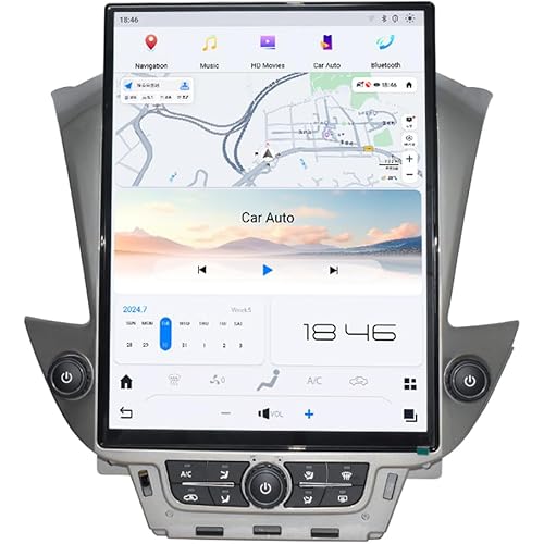 15.6 Inch 8G+128GB Qualcomm Android 13 Car Radio for Chevrolet Suburban Tahoe GMC Yukon 2014-2020 Stereo Upgrade Head Unit Multimedia Touch Screen Player GPS Navigation (for OEM 4-inch Screen)