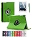 ShopNY Case - Apple iPad Mini Case - 360 Degree Rotating Stand Case Cover with Auto Sleep / Wake Feature for iPad mini (10 Colors) (Green)