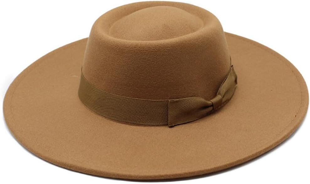 Classic White Felt Wide Brim Hat