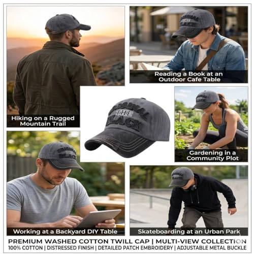 Image of Men's Cotton Baseball Cap, Adjustable Back Closure, Unisex, Casual Style, for Outdoor Lifestyle